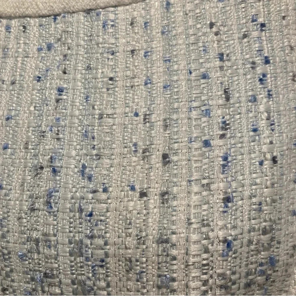 Karl Lagerfeld Women's Blue/White Sleeveless Tweed Size 12 Dress NWT - Picture 5 of 16